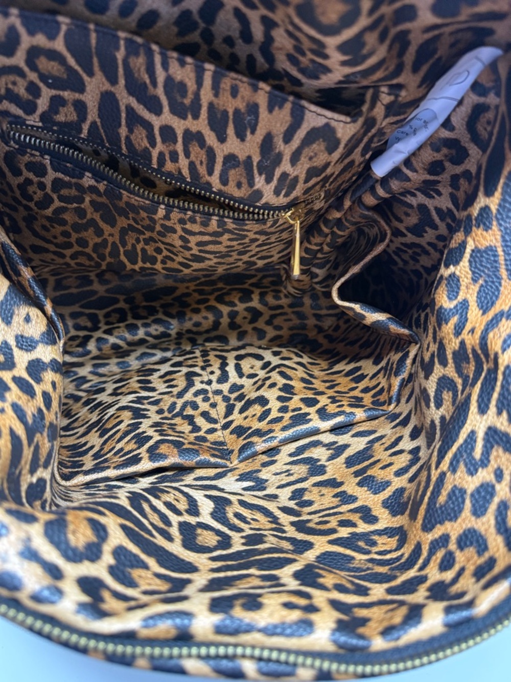 Fawn Design Leopard Print diaper Bag /Backpack Bag - Brown/Black - Picture 5 of 10
